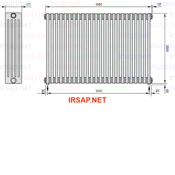 Радиатор IRSAP Tesi 52000/24 T16 CL 01